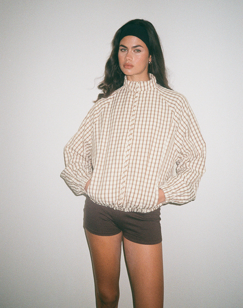 Image de Kalle Shell Jacket in Brown Check