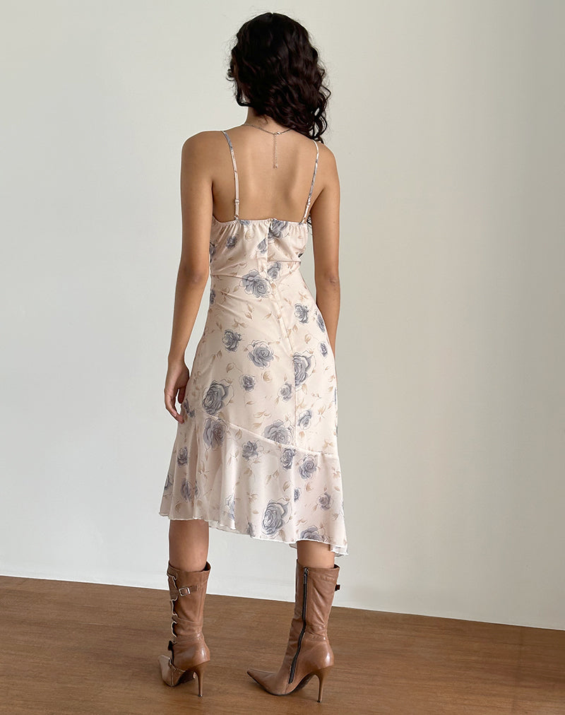Image de Kamala Midi Dress in Wild Rose Blue