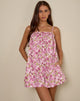 Image of Kamalani Mini Dress in Blossom Floral Pink