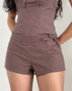 Image de Blazy Tie Short in Linen Taupe