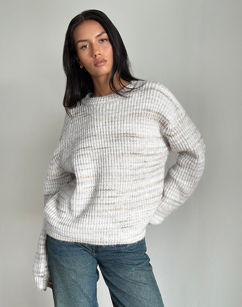 Image de Karu Jumper in Neutral Brushed Knit