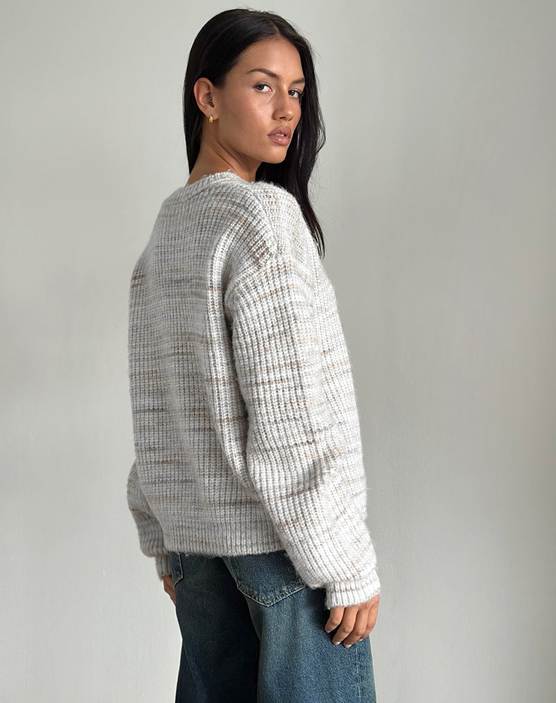 Image de Karu Jumper in Neutral Brushed Knit