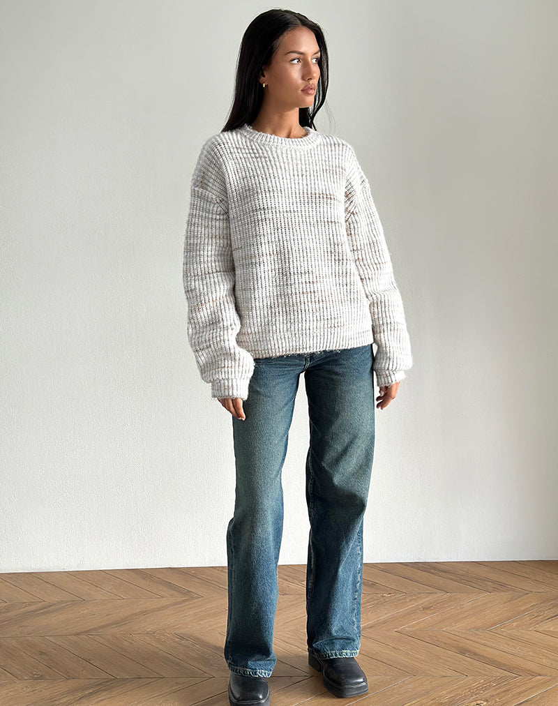 Image de Karu Jumper in Neutral Brushed Knit