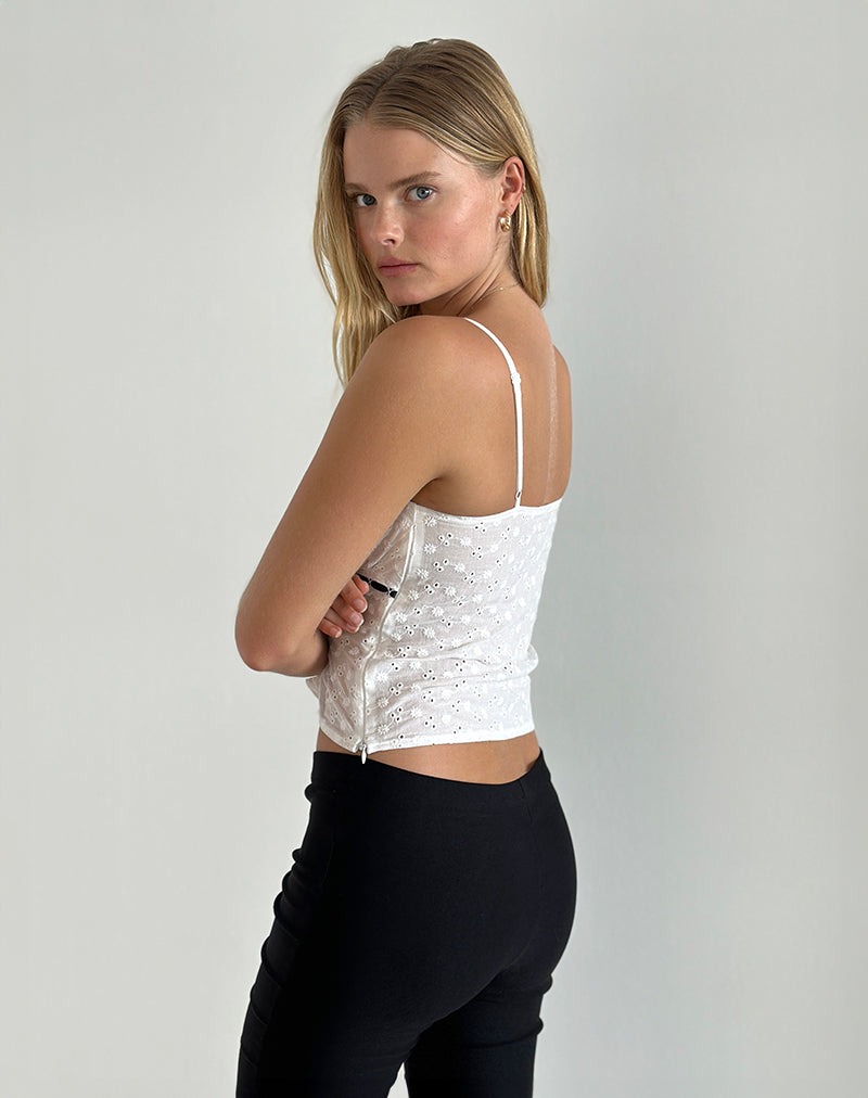 Image de Katisa Top in Broderie White