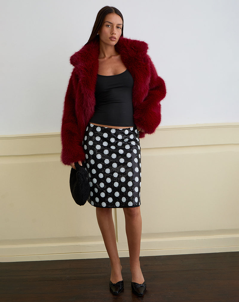Image de Kavivi Midi Skirt in Polka Sequin Monochrome