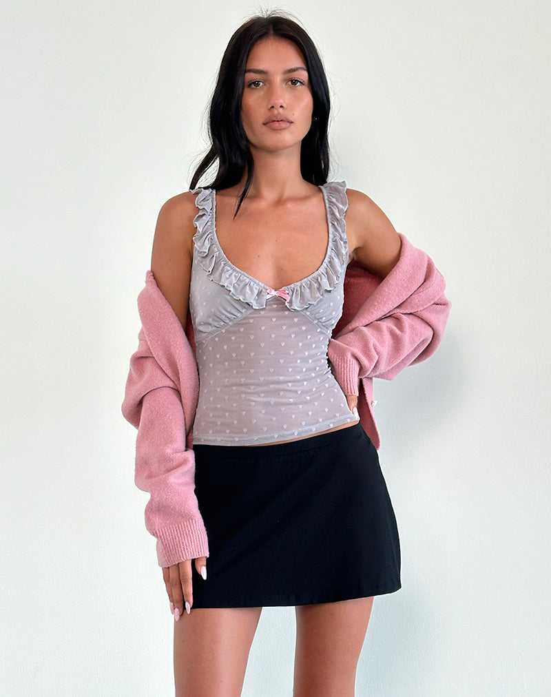 Image de Kavya Top in Heart Flock Grey