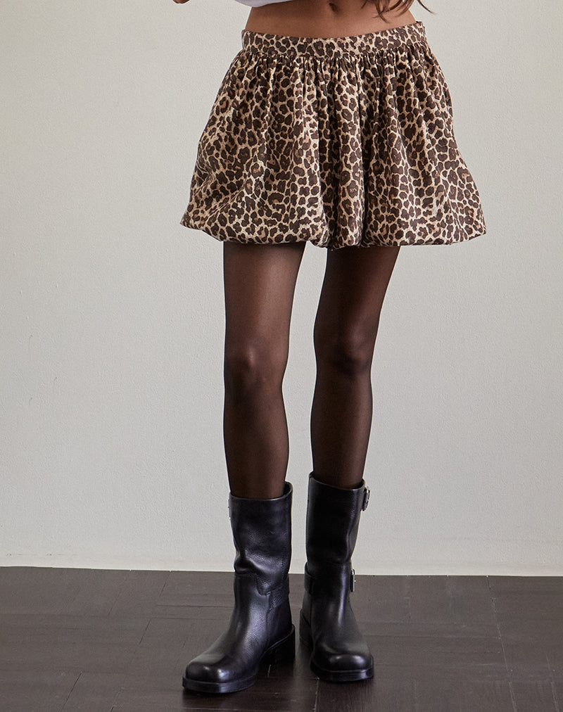 Image de la mini-jupe bouffante Kayowi, Rar Leopard Sandstorm