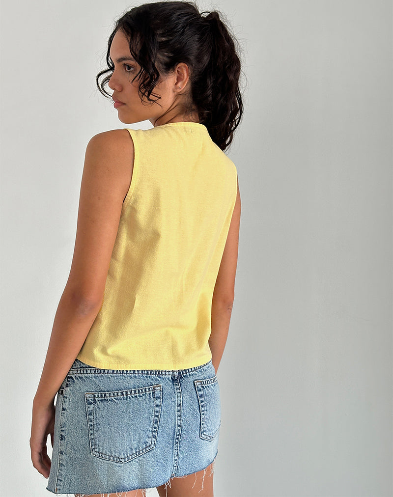 Image de Kayve Tie Front Top in Lemonade