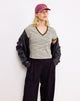 Image de Keiko Top in Stripe Jersey Tonal Brown