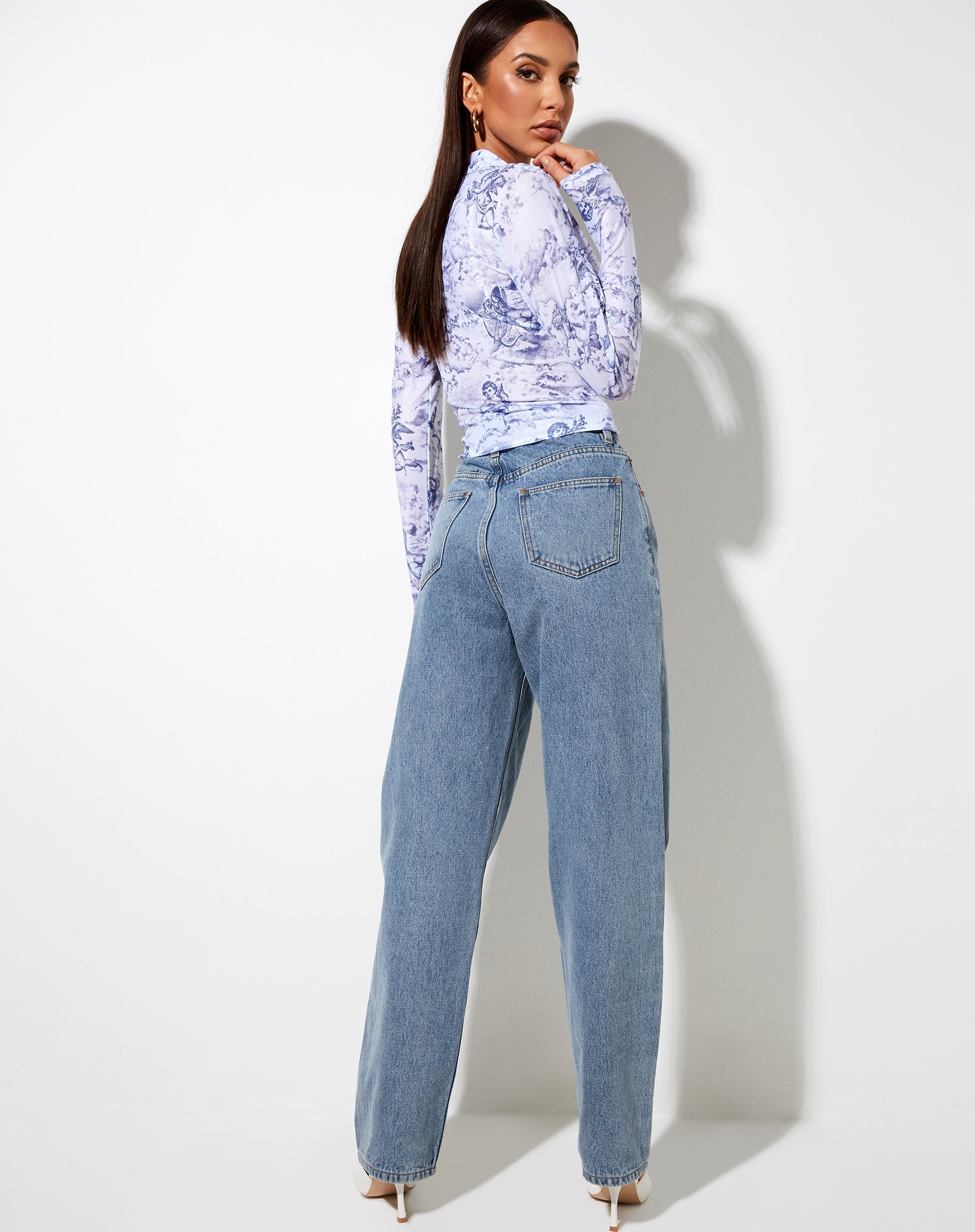 Image de Kelly Shirt in 20s Cherub White Blue