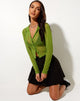 Image de la chemise Kelly en maille Wasabi
