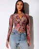 Image de la chemise Kelly en maille Peach Bloom