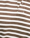 Marron avec rayures blanches