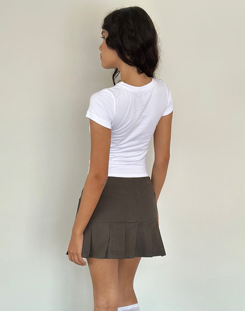 Image de Keripa Mini jupe plissée en gris foncé