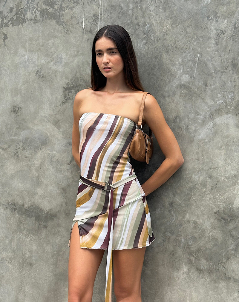 Kevsra Mini robe bandeau en maille Wiggle Sunset