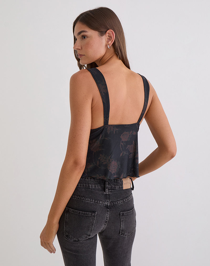 Image du haut Khory Cami en Dynamic Rose