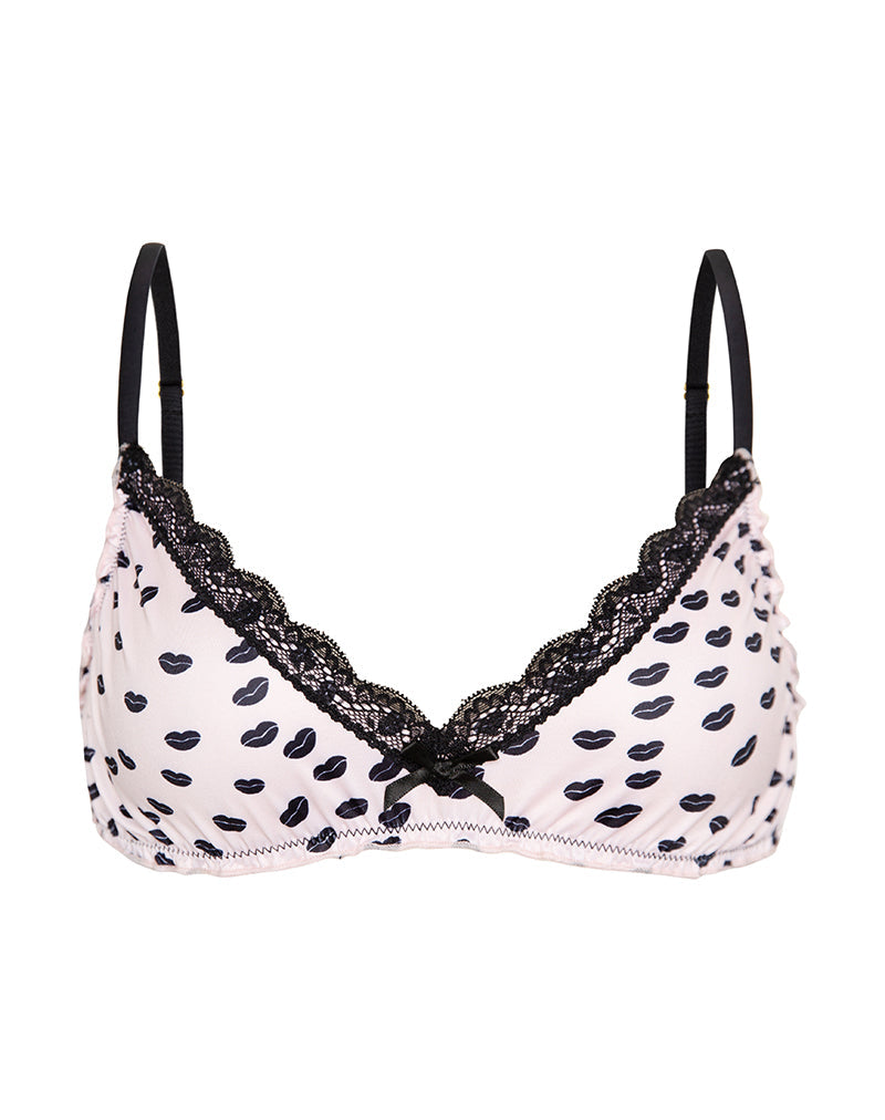 Image de Kia Bra in Pink Micro Lips Black