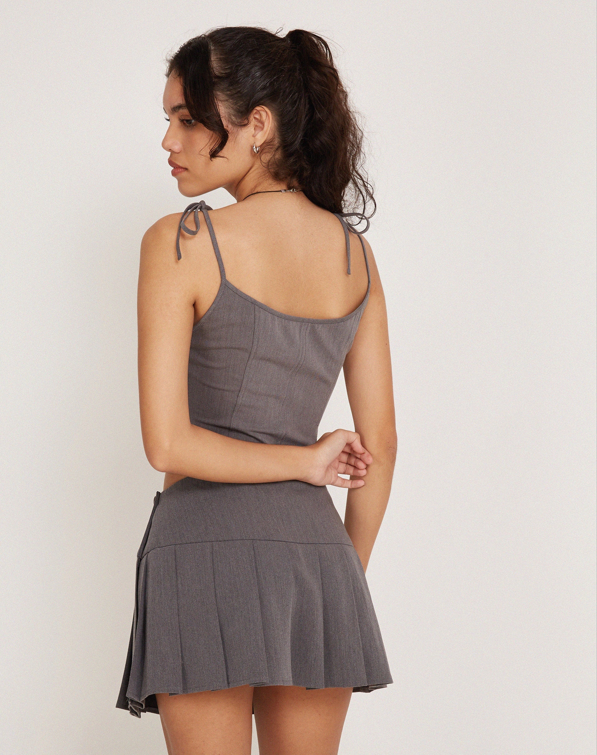 Image de Kiona Corset Top in Charcoal