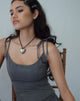 Image de Kiona Corset Top in Charcoal