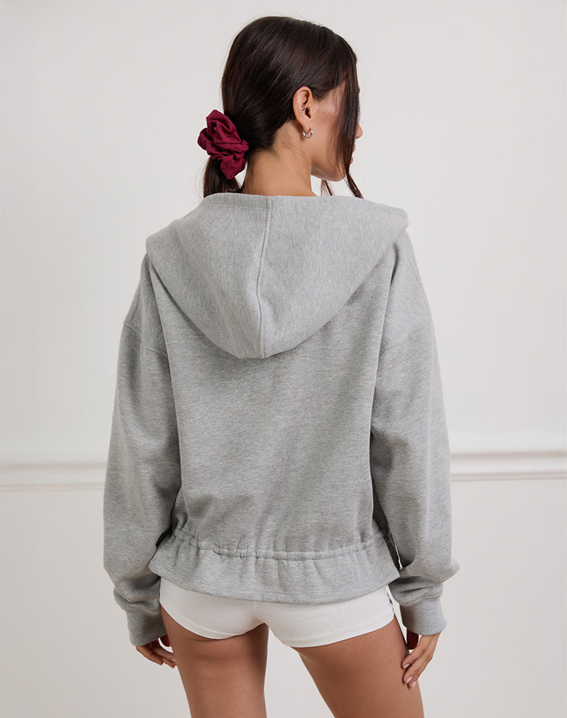 Image de Kit Cinched Waist Hoodie in Grey Marl