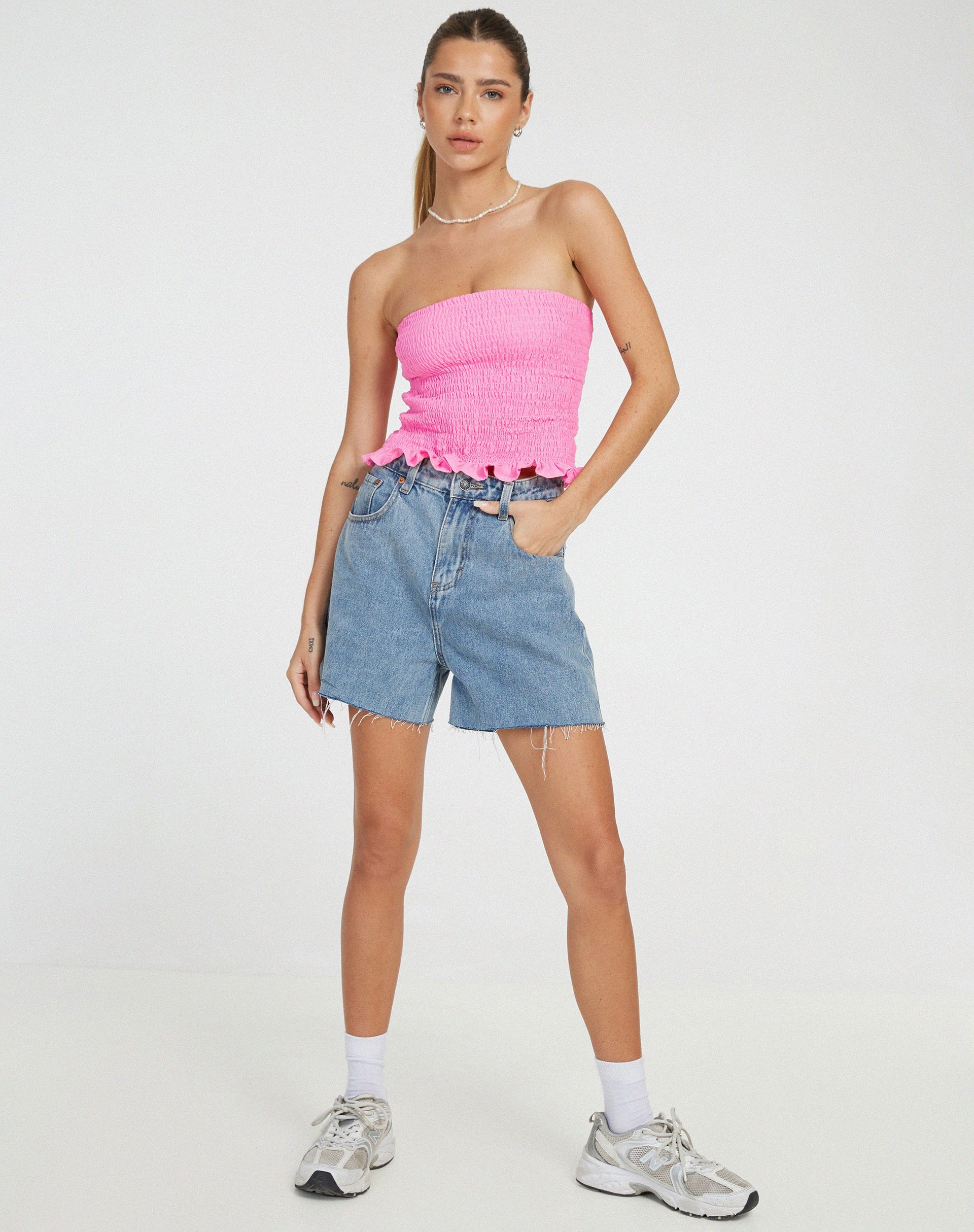 Image de Kiyo Bandeau Top in Bubblegum