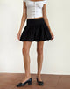 Image de la mini-jupe bouffante Kiyowo en noir