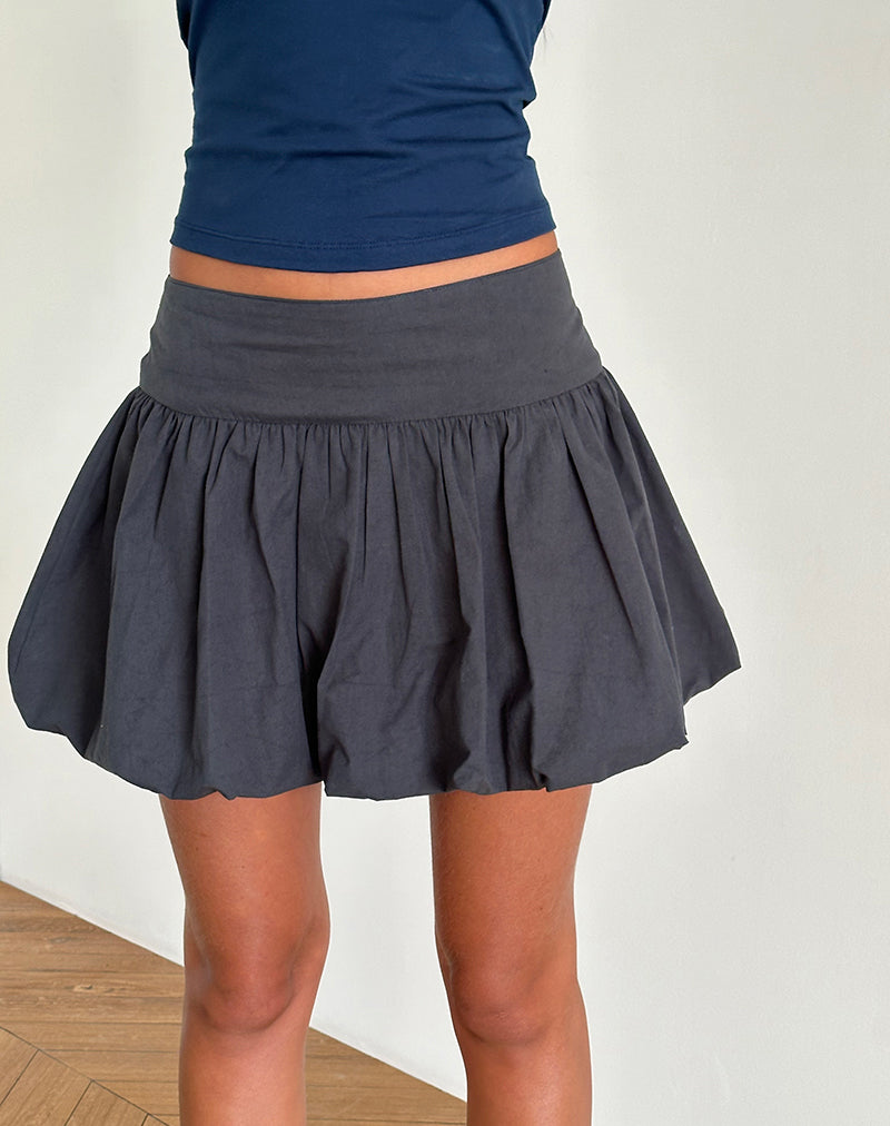 Image de Kiyowo Mini jupe bouffante en gris anthracite