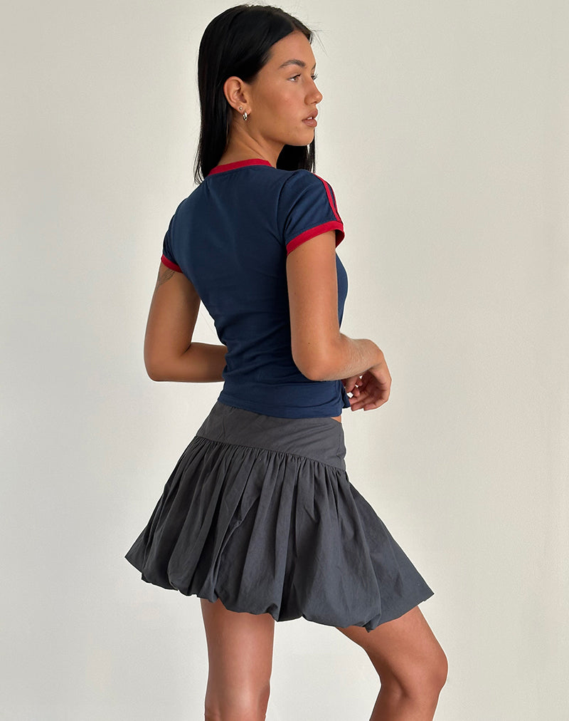 Image de Kiyowo Mini jupe bouffante en gris anthracite