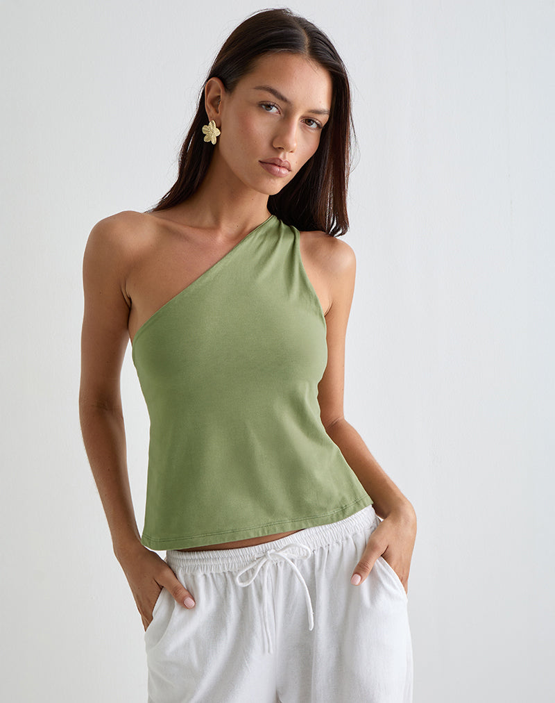 Klazari Top in Jersey Sage Green