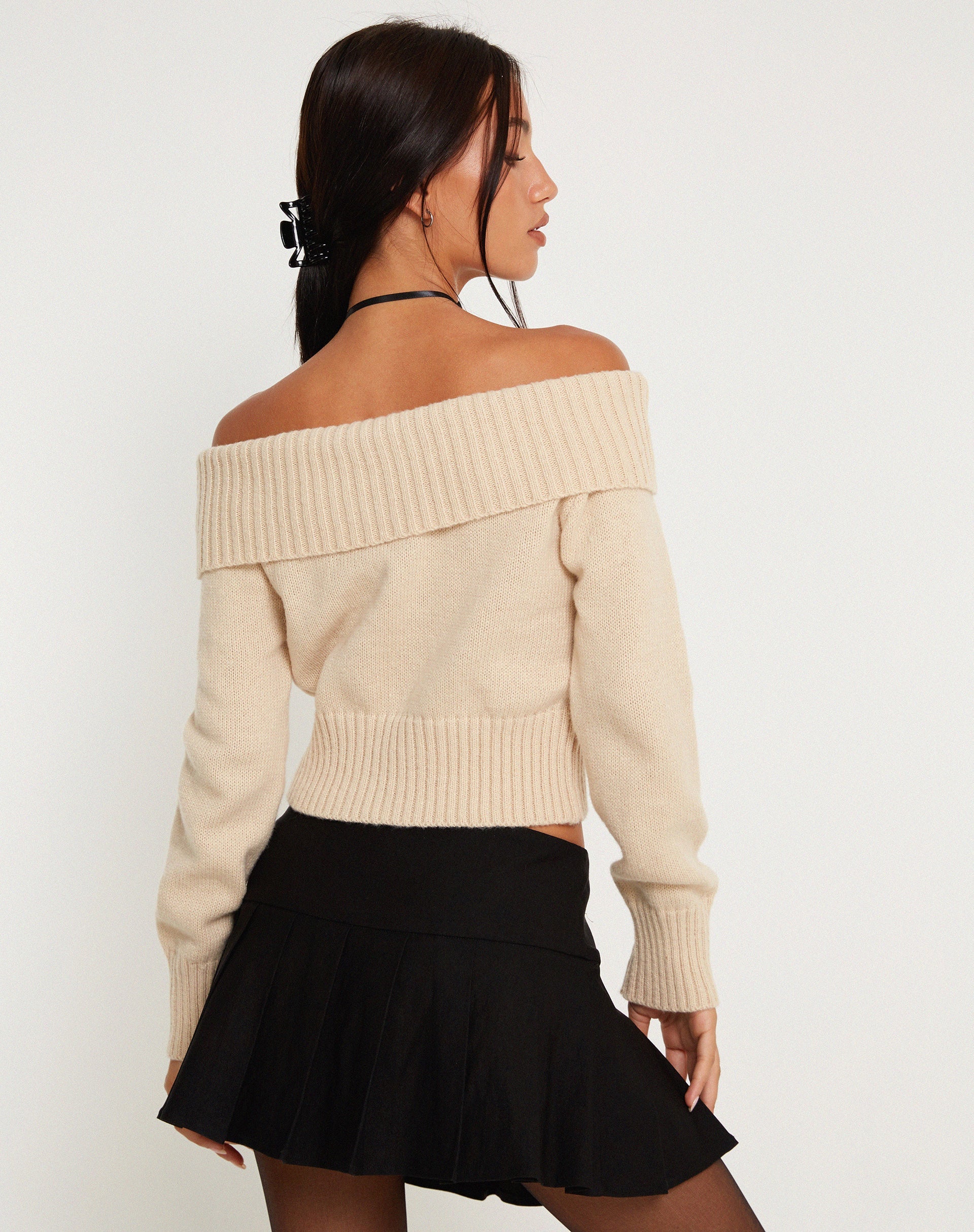 Image de Koriya Bardot Top in Birch Cream