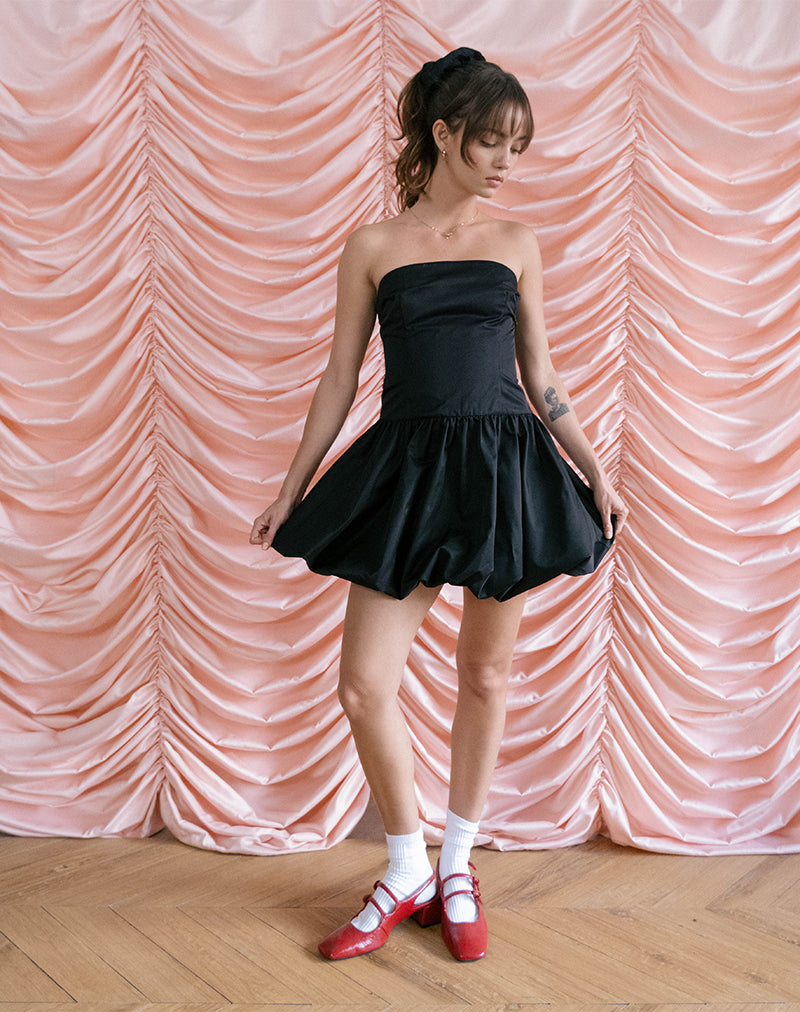 Image de Krayofa Mini robe bouffante en noir