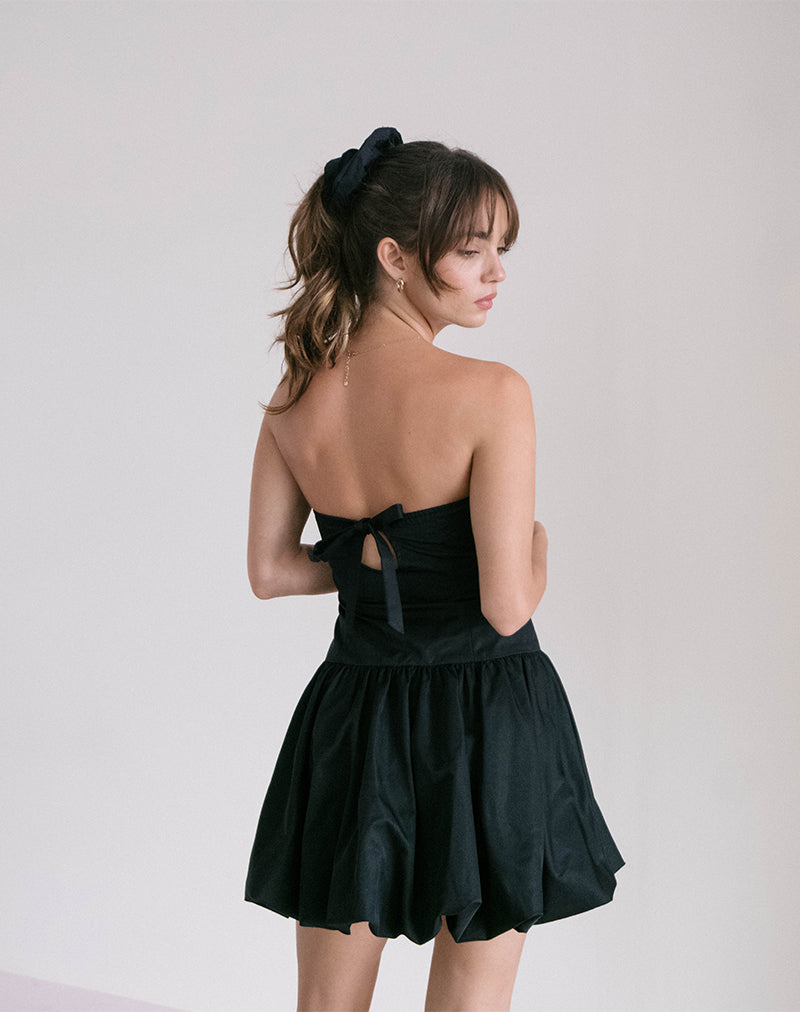 Krayofa - Mini robe bouffante en noir