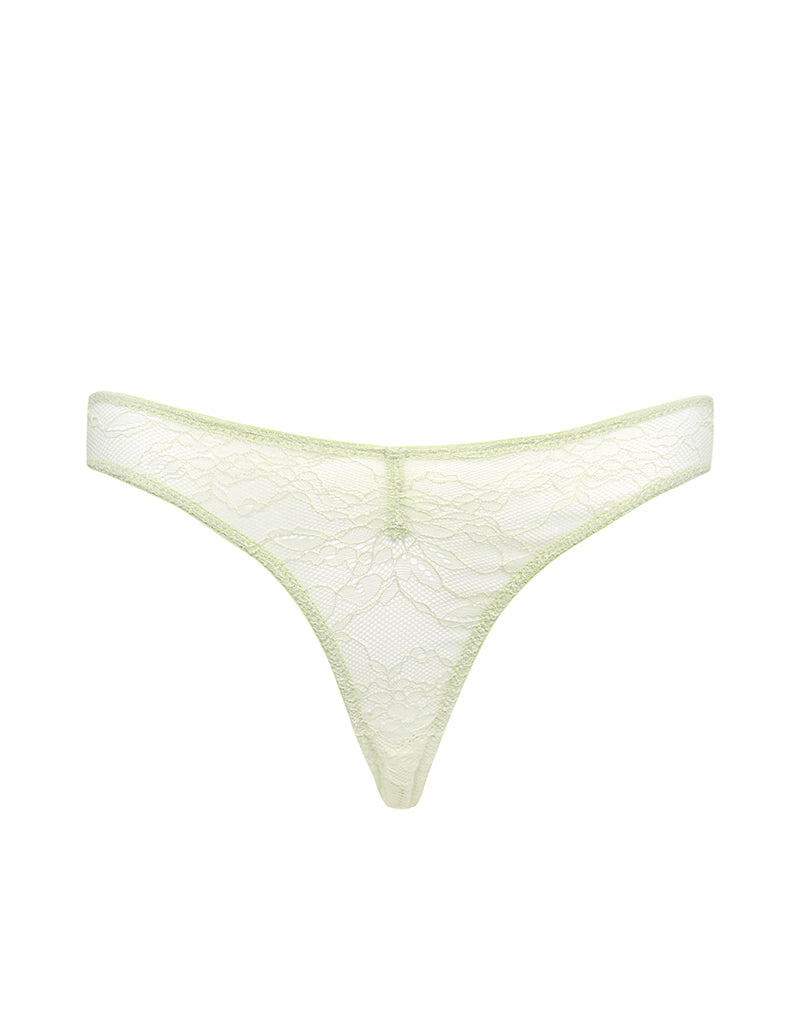 Image de Kukila culotte brésilienne en dentelle vert pastel