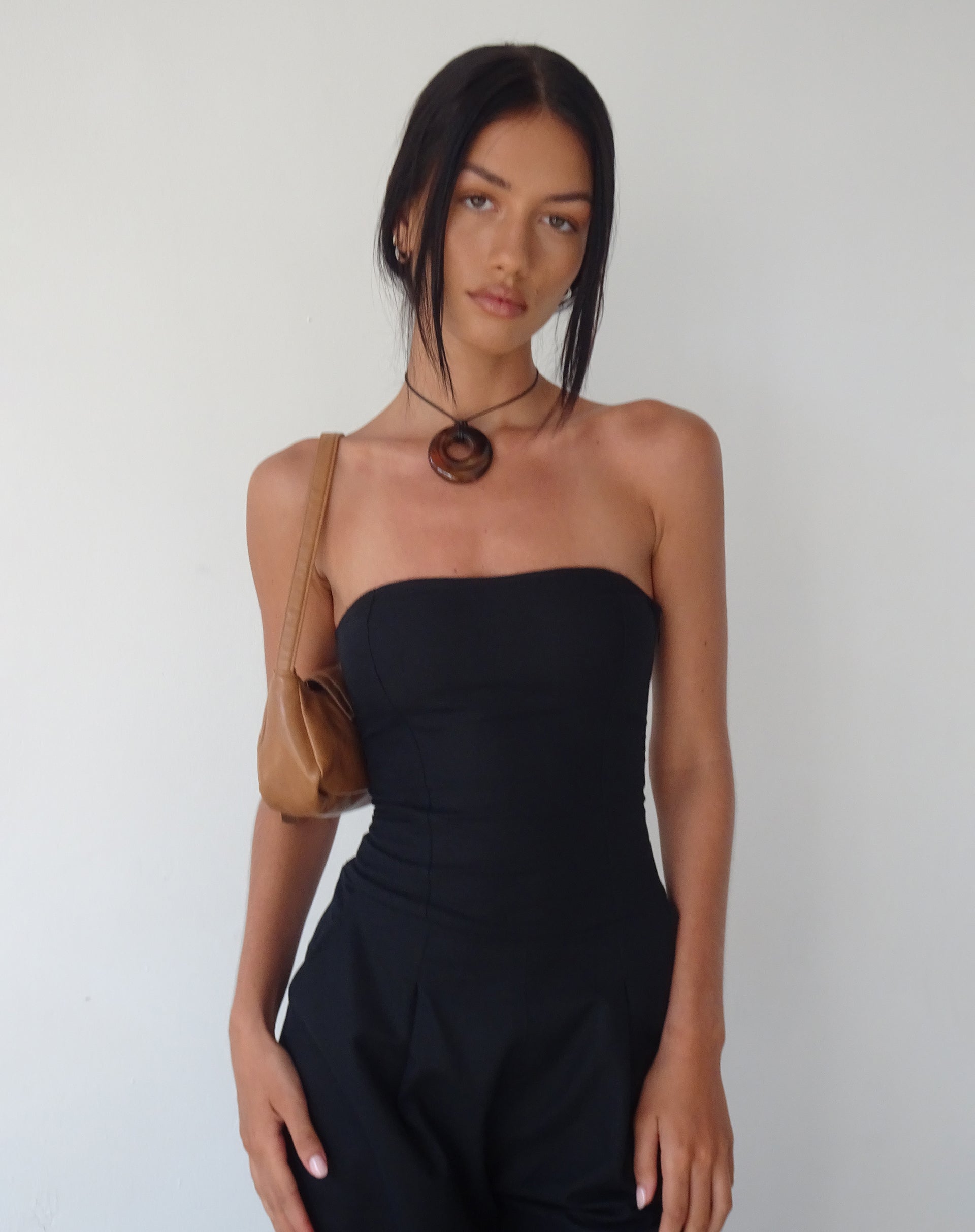 Image de MOTEL X JACQUIE Combinaison bandeau Kyaria en noir