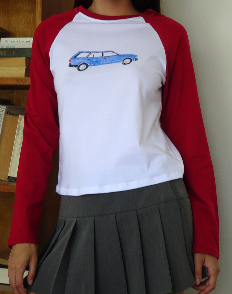 Image de Kyiato Top in Adrenaline Red Car Print
