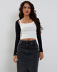 Image de Ladri Shrug Top in Black Lycra
