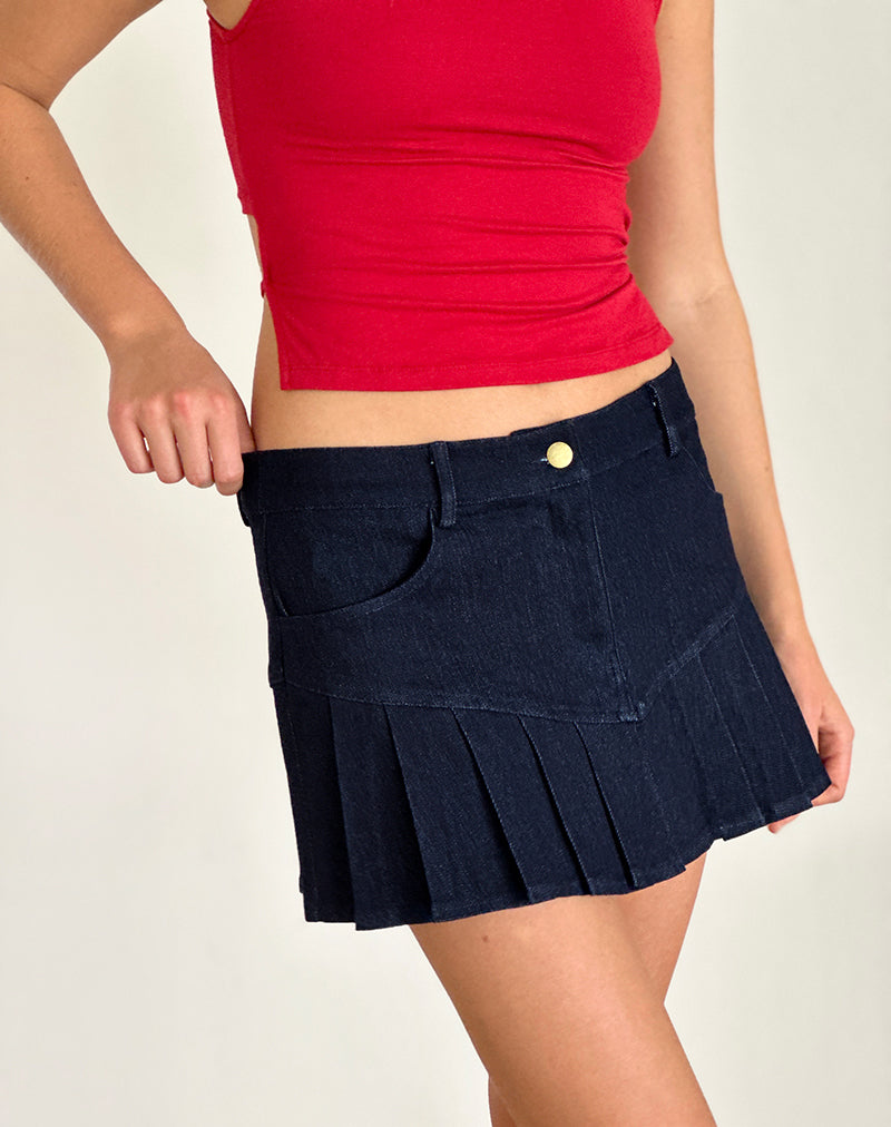 Image de Laduma Mini jupe Denim in Indigo