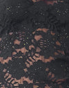 Dentelle à paillettes noire
