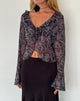 Image de Lakota Cardigan en imprimé baroque noir