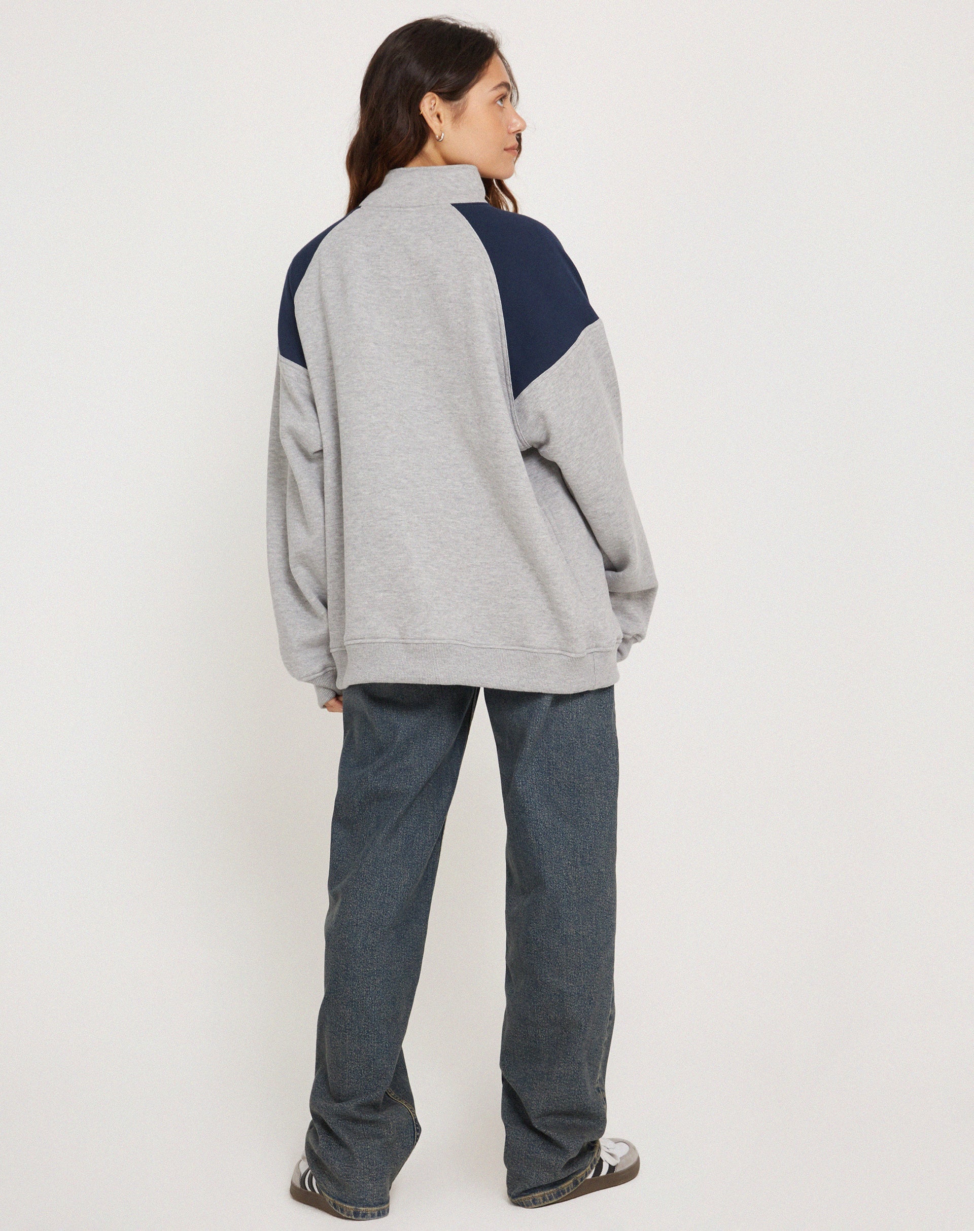 Image de Laksa Sweatshirt en Gris et Marl Navy
