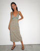 image de Lalu Midi Dress in Bohemian Batik Blue Brown