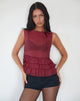 Image de la blouse non doublée Lamina, marron