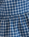 popeline marine tartan