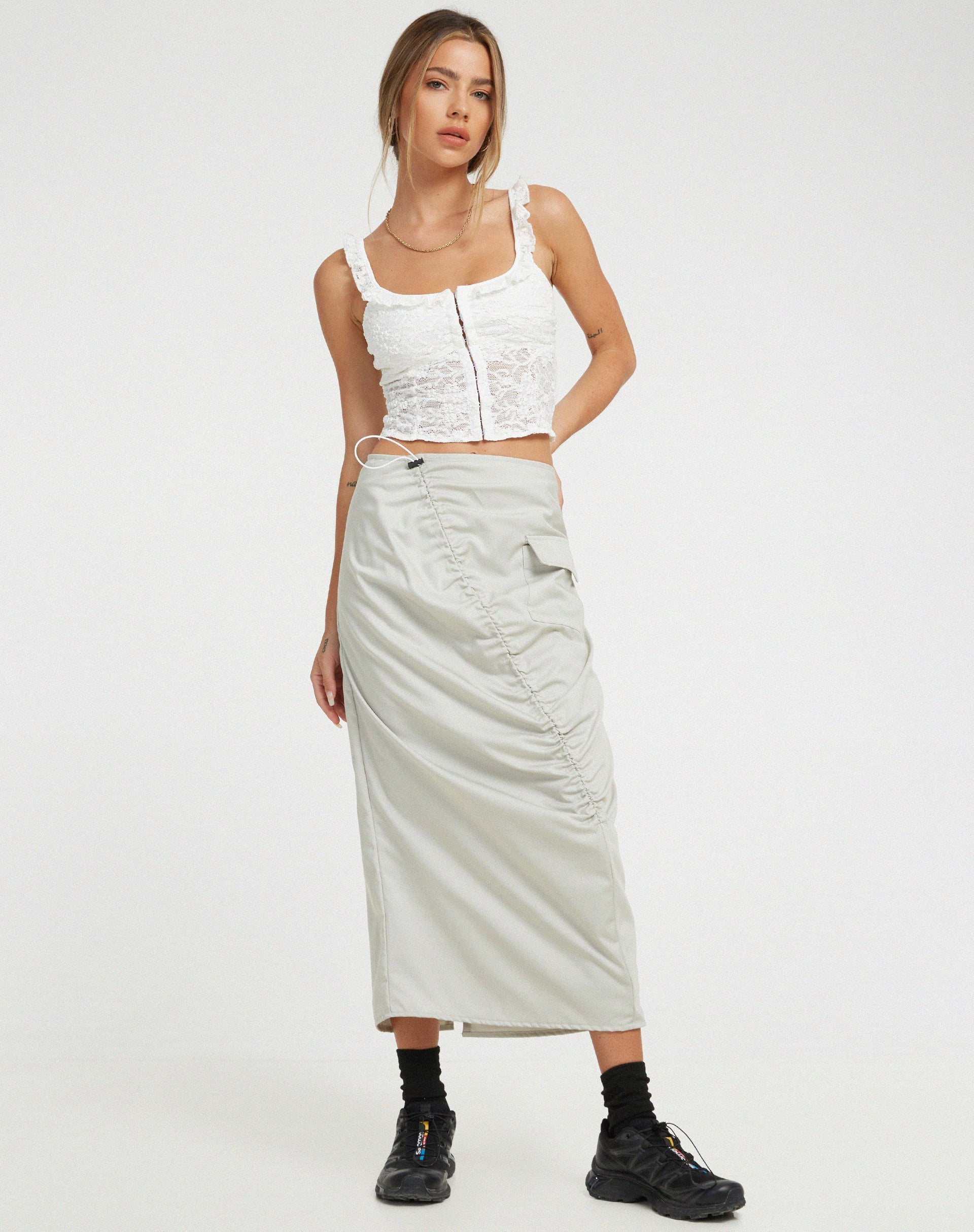 image de Laru Corset Top in Lace Ivory