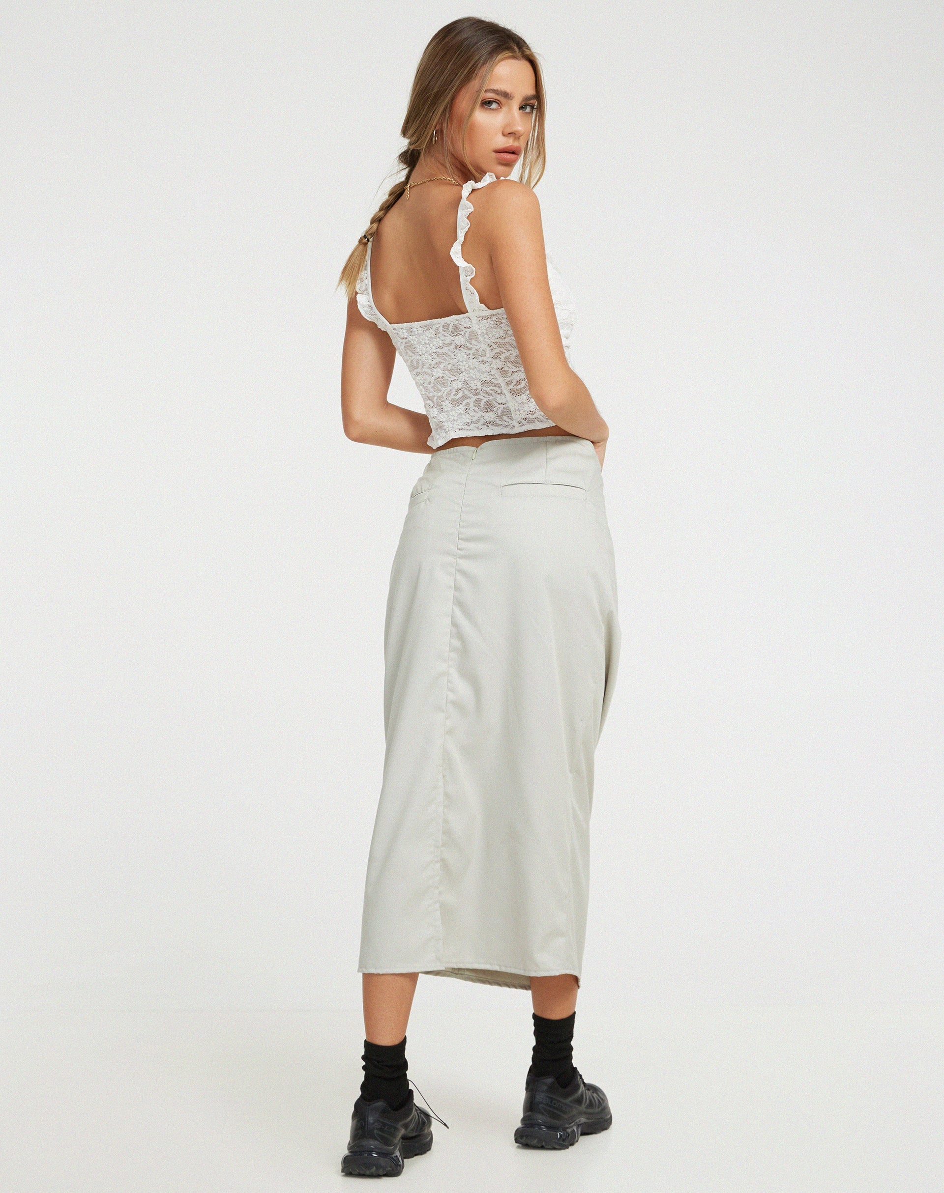 image de Laru Corset Top in Lace Ivory