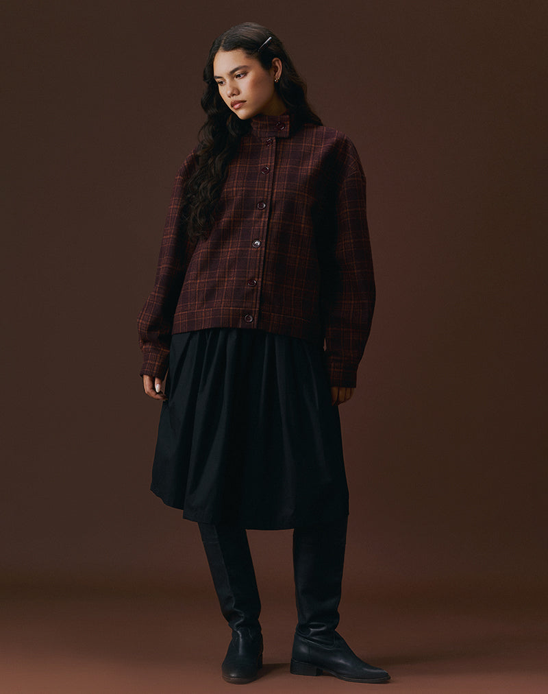 Image of Murphy Knee Length Skirt in Black