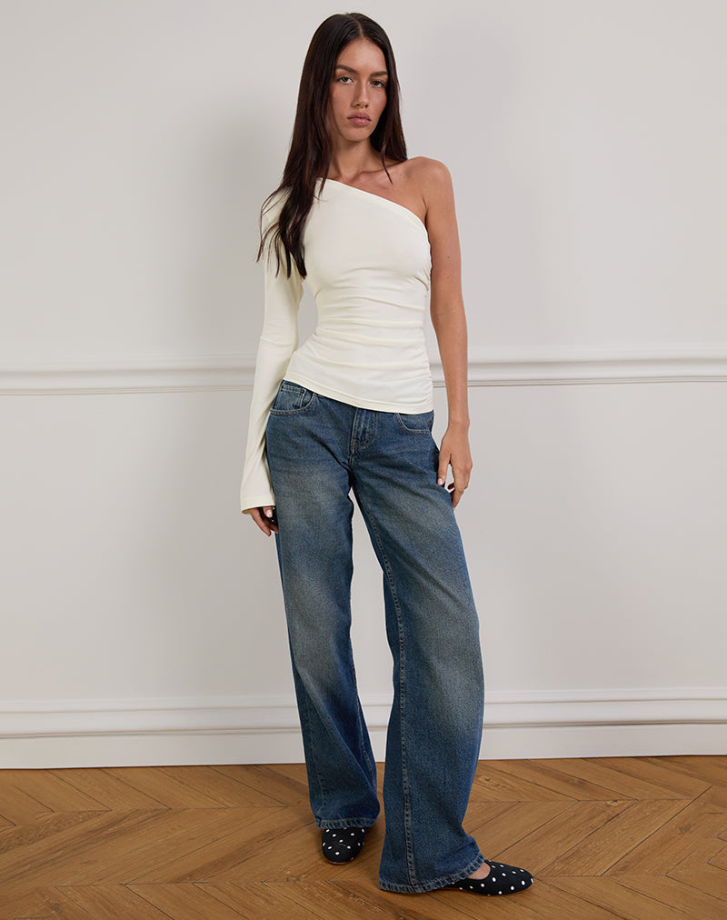 Image de Lasya Long Sleeve Top in Off White