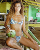 image de Laufey Bikini Top in Warped Zebra Blue