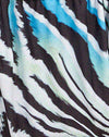 Zebra Warped Bleu