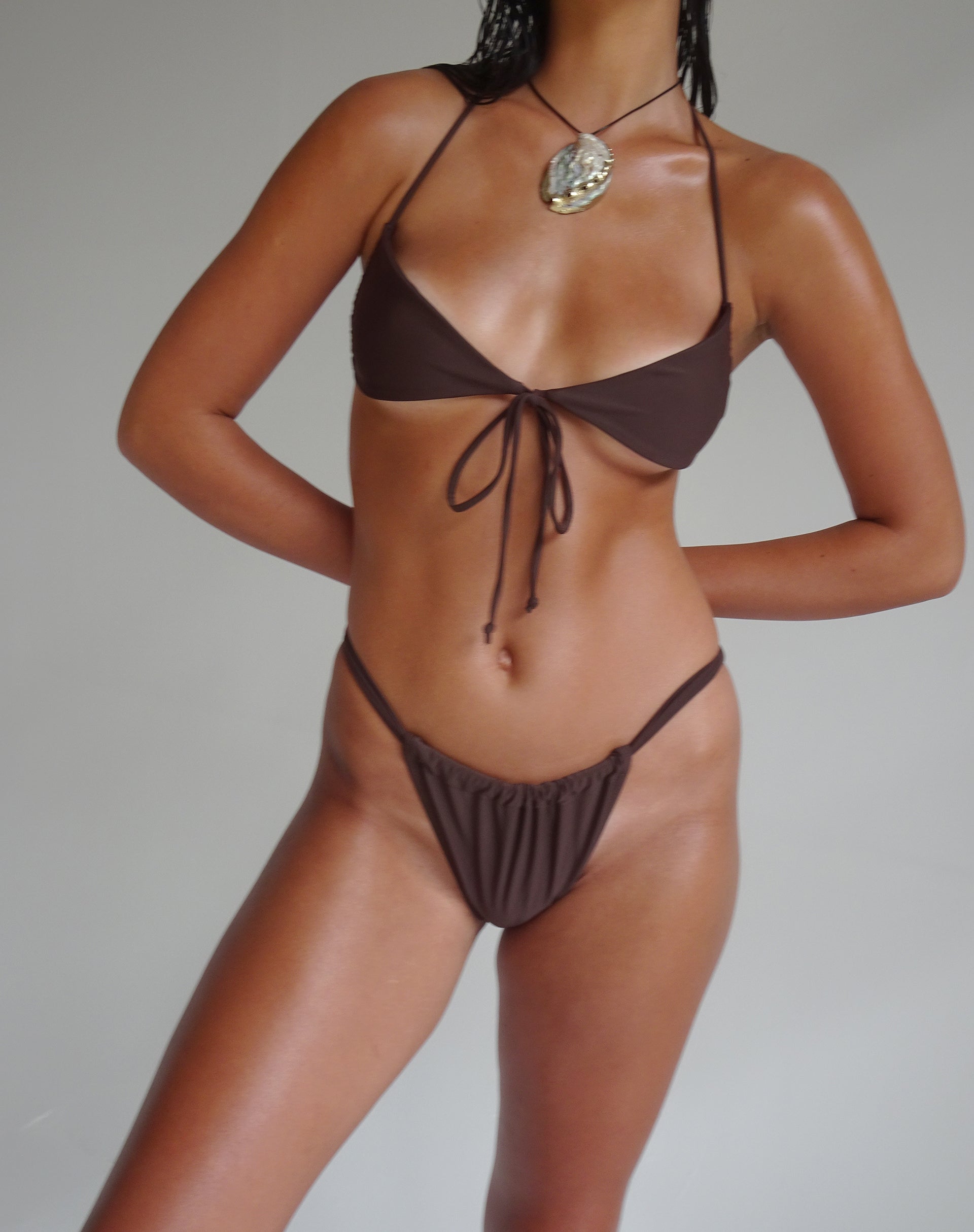 Image de Voltera Bikini Bottom in Coconut Brown